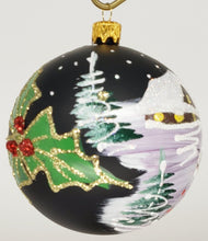 Load image into Gallery viewer, Handmade Christmas Tree Glass Baubles, Hanging Balls with Ornament Set of 4
