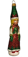 Christmas Tree Glass Hanging Figurine Decoration of Elf Girl
