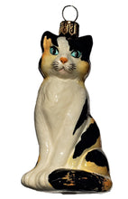 Load image into Gallery viewer, Christmas Tree Glass Hanging Figurine Decoration of Cat
