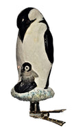 Christmas Tree Glass Figurine Decoration of Penguins