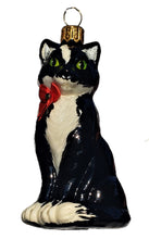 Load image into Gallery viewer, Christmas Tree Glass Hanging Figurine Decoration of Cat
